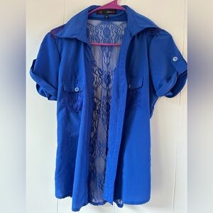 Juniors Heart Soul Laced Back Shirt